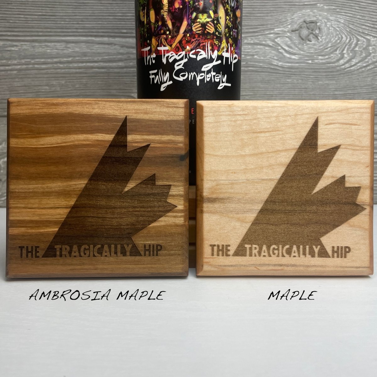 The Tragically Hip Wood Coaster Sets of 4 - DaRosa Creations