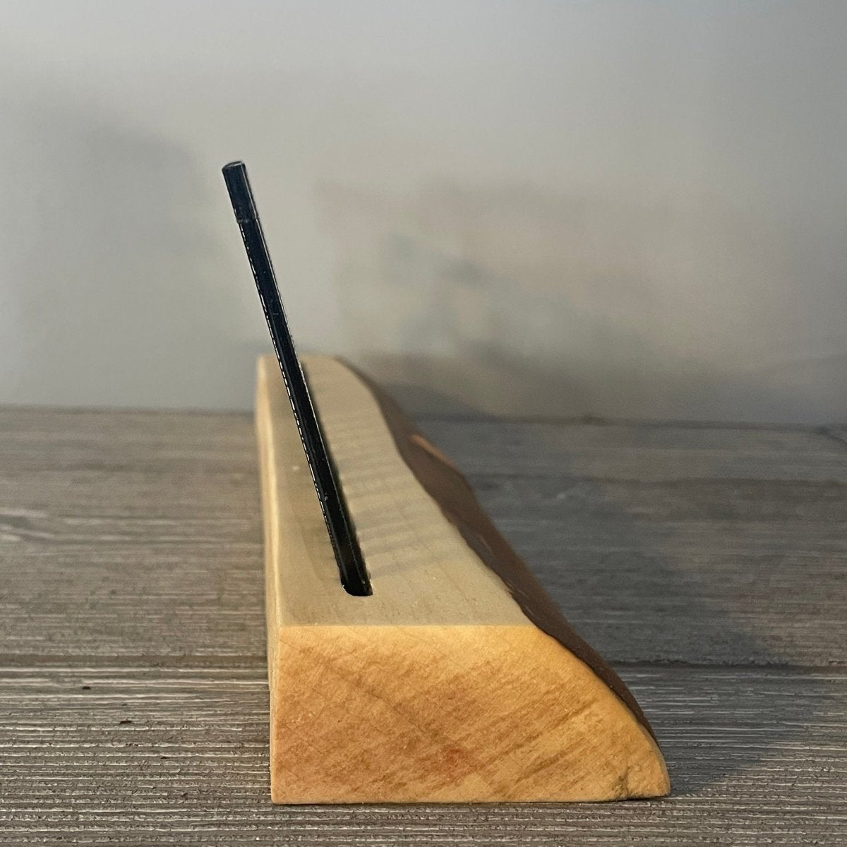 Wood Desk Name Sign with Live Edge - DaRosa Creations