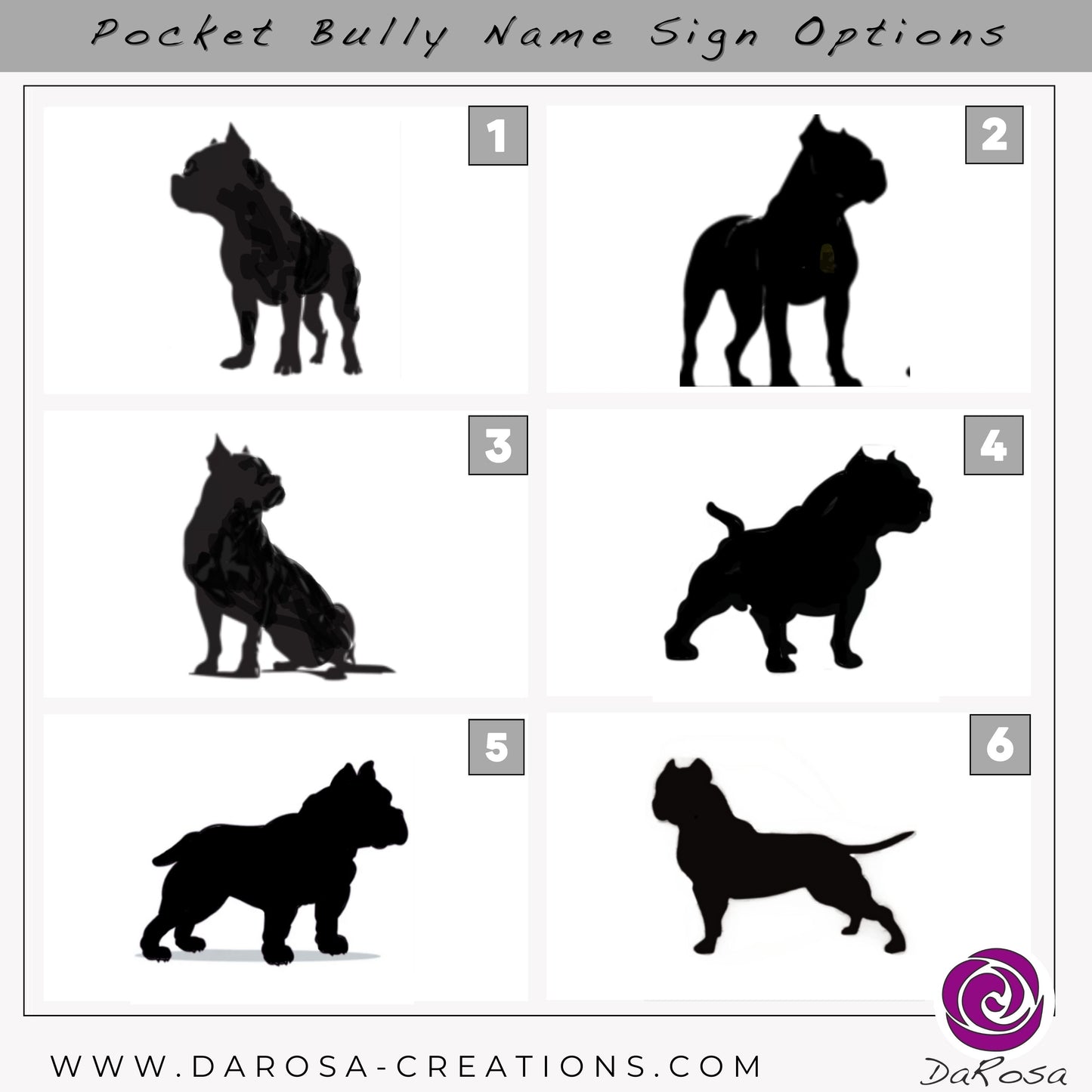 Custom Pocket Bully Name Sign