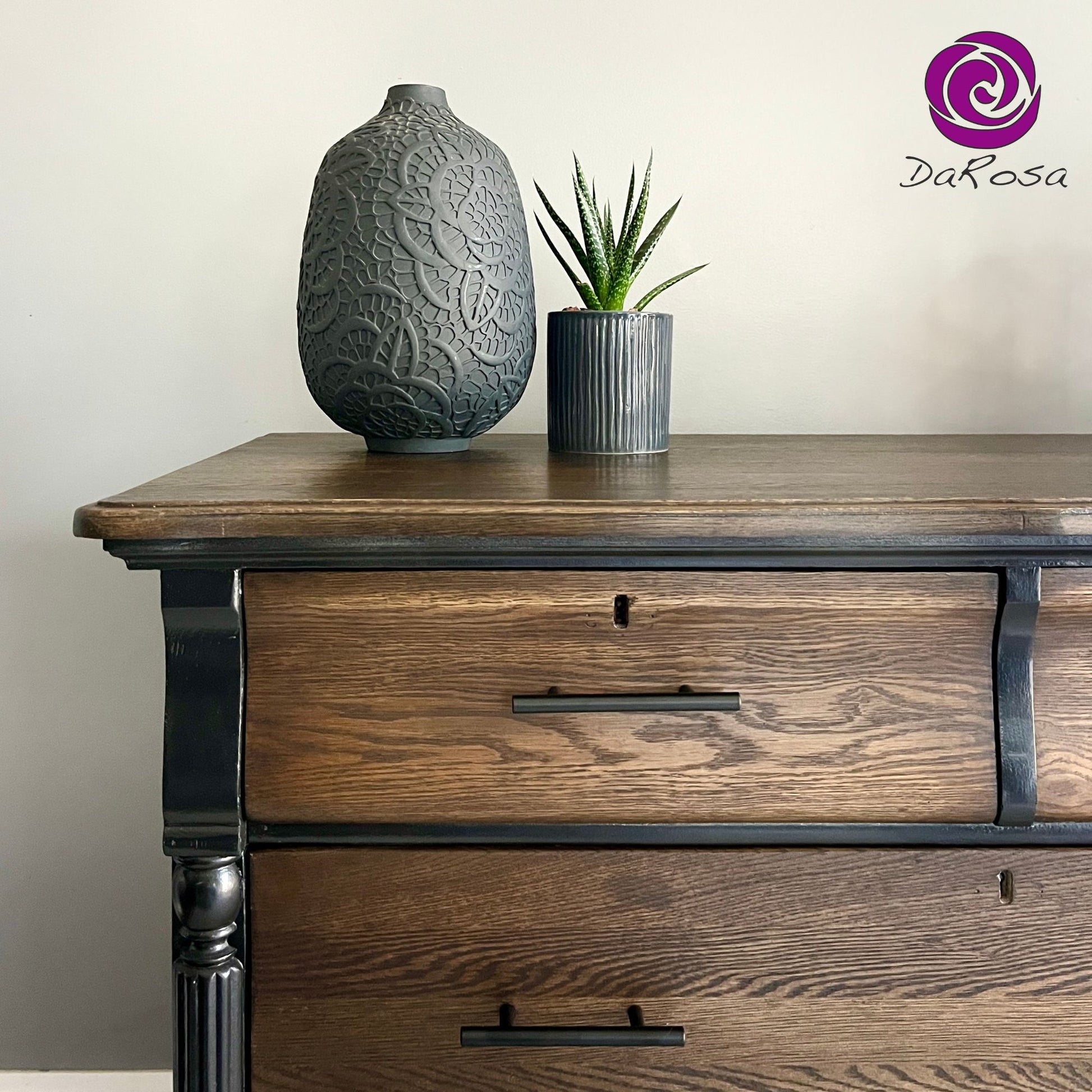 Black Tall Wooden Dresser with Dark Stain - Bedroom Furniture DaRosa Creations Black Tall Wooden Dresser with Dark Stain - Bedroom Furniture DaRosa Creations