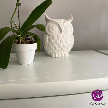 Oversized Nightstands with Bowed Drawers