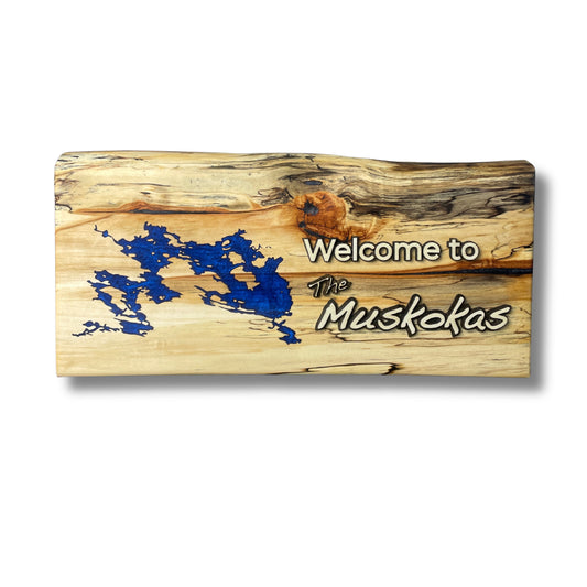 Custom Wood Welcome Sign Canadian Lakes