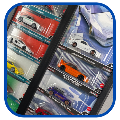 Toy Car Display Shelf 1/64 for HotWheels " Car Culture " Blister Packs