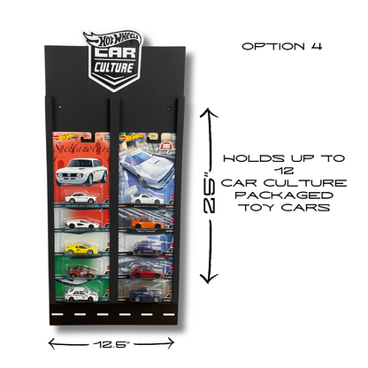 Toy Car Display Shelf 1/64 for HotWheels " Mainline " Blister Packs