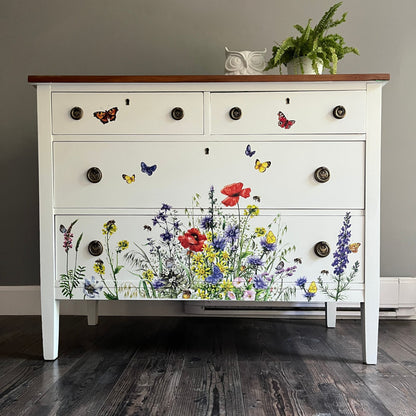 Flower Dresser in White