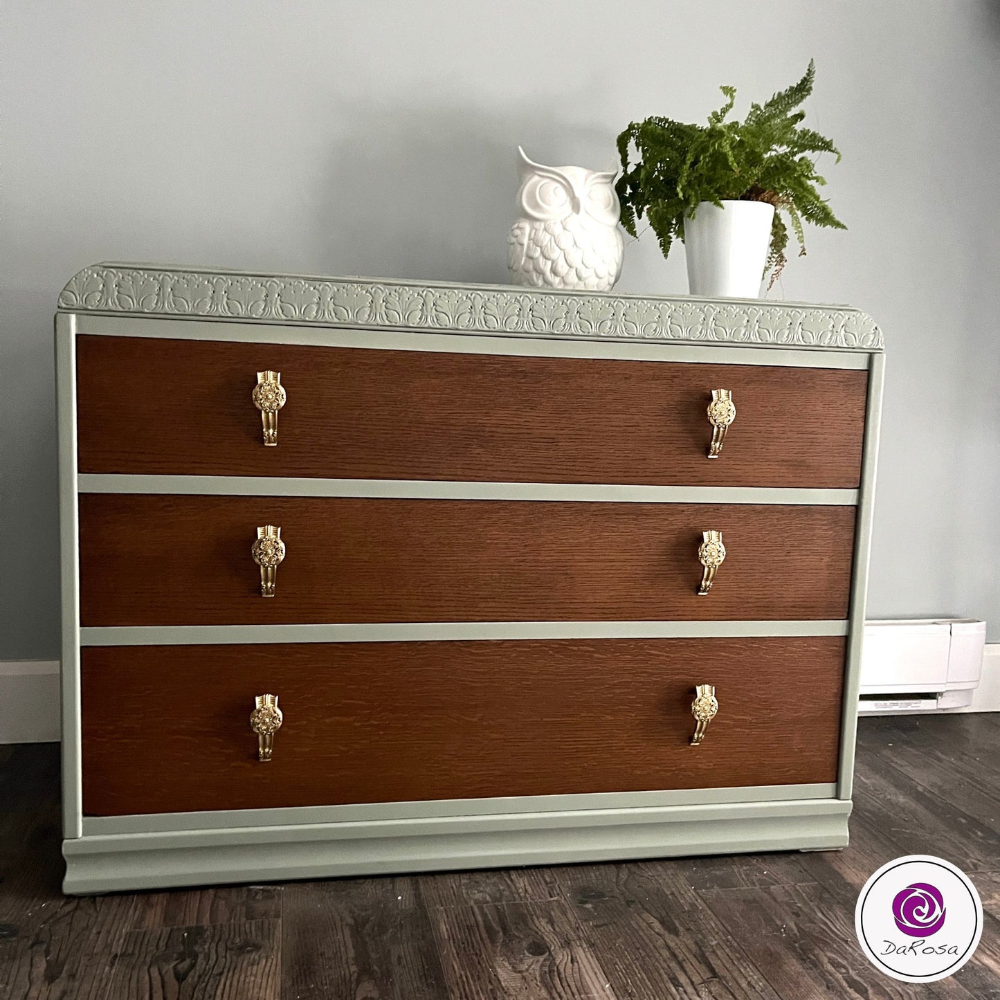 sage green and wood dresser 8340 Distressed Sage Green French Country Flip-Top Welsh Dresser