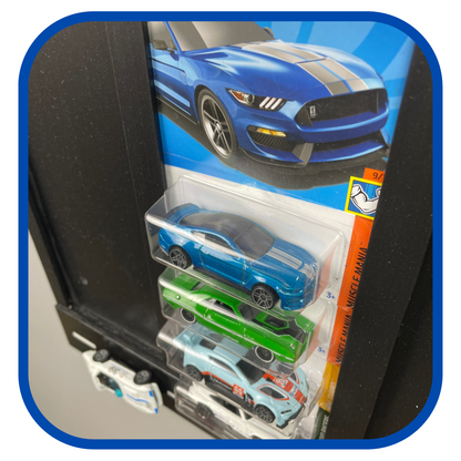 Toy Car Display Shelf 1/64 for HotWheels " Mainline " Blister Packs