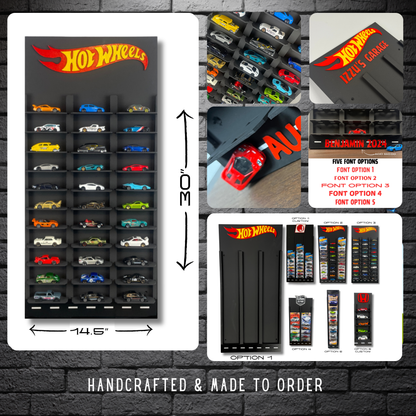 Toy Car Display Shelf 1/64 for HotWheels " Mainline " Blister Packs