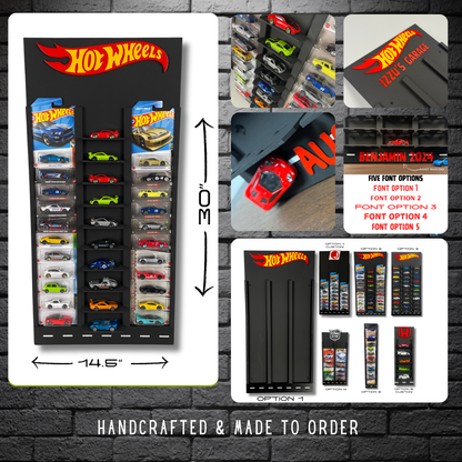 Toy Car Display Shelf 1/64 for HotWheels " Mainline " Blister Packs