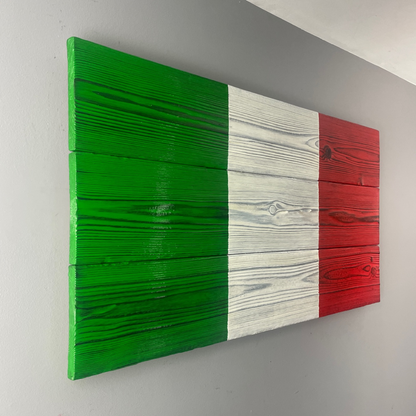 Italian Flag made of Wood