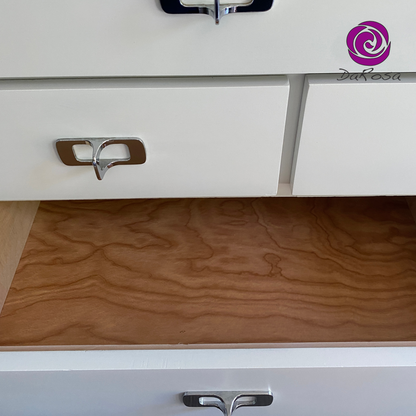 Large White Dresser with Wood Top
