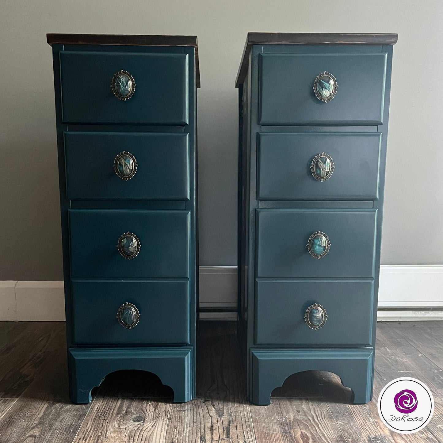 Skull and Flowers Nightstands
