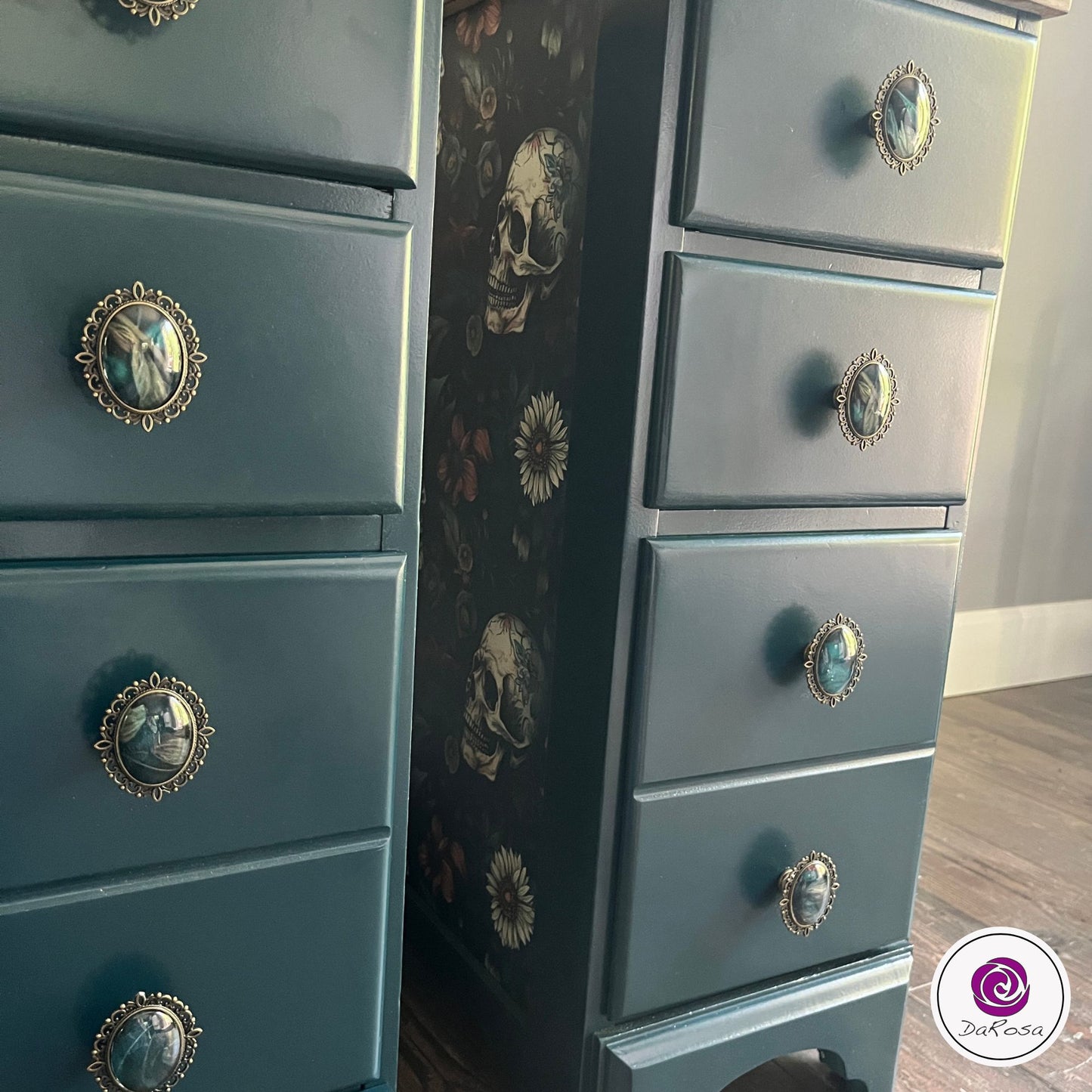 Skull and Flowers Nightstands