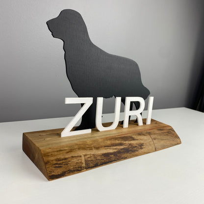 Personalized Golden Retriever Name Standing Sign