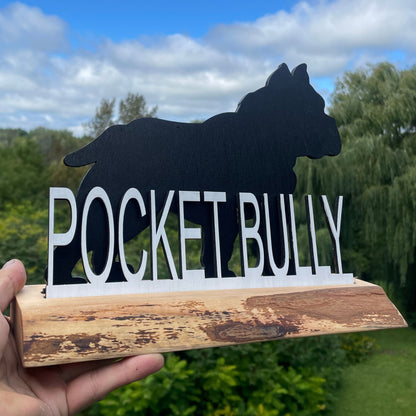 Custom Pocket Bully Name Sign