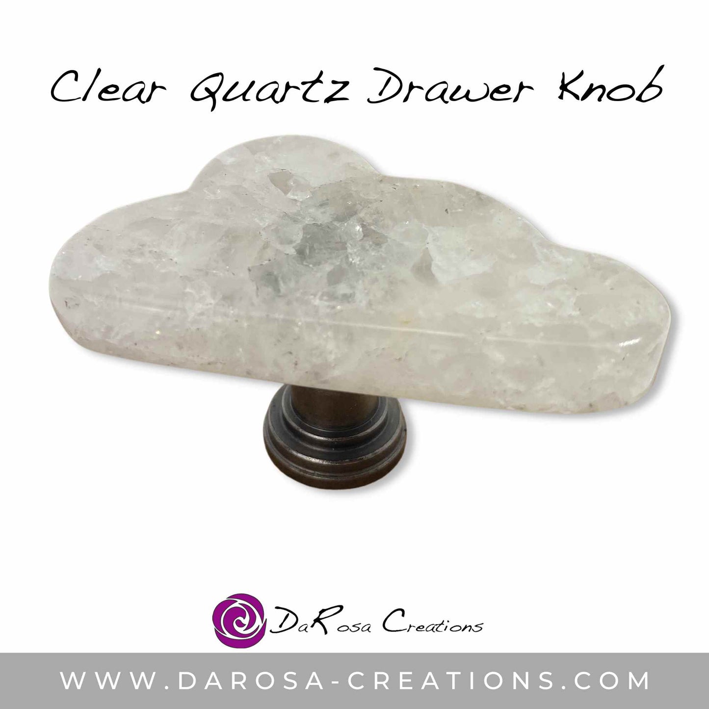 Cloud Shaped Drawer Knob made of white quartz