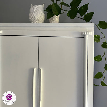 White Linen Armoire