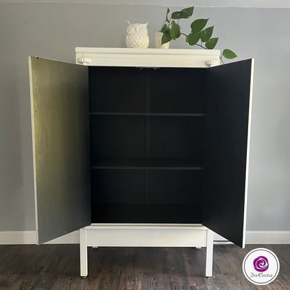 White Linen Armoire