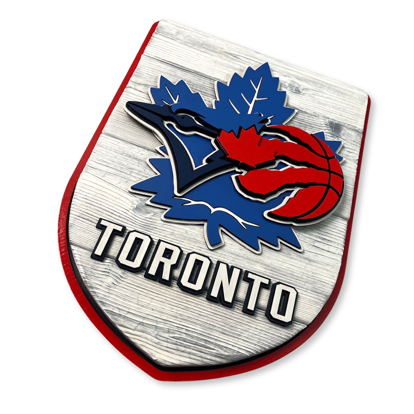 Toronto Sports Wood Sign – Blue Jays Raptors Maple Leafs Wall Art