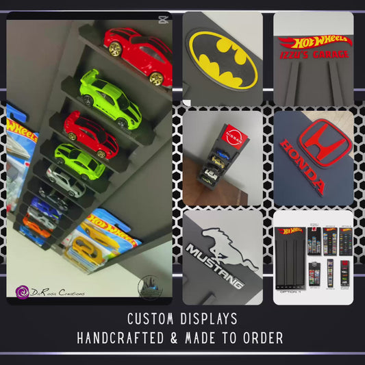 Toy Car Display Shelf 1/64 for HotWheels " Mainline " Blister Packs