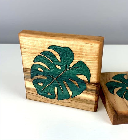 Monstera Leaf Coaster Set of 2