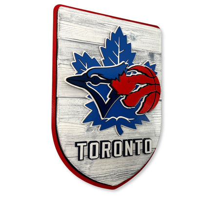 Toronto Sports Wood Sign – Blue Jays Raptors Maple Leafs Wall Art