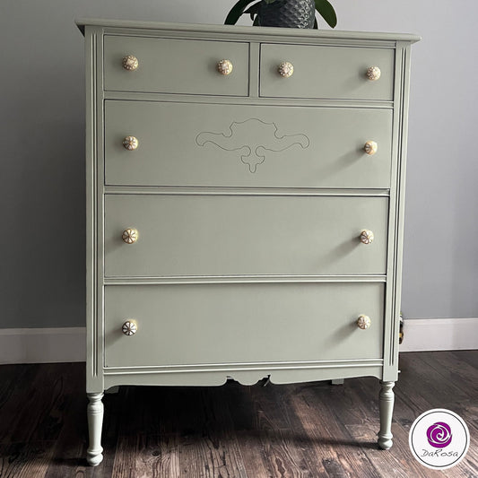Sage Green Tall Dresser