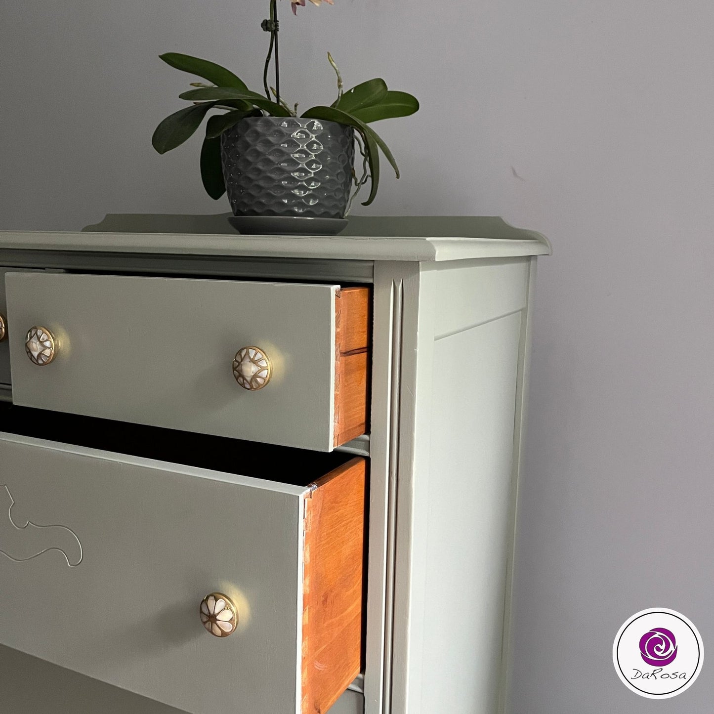 Sage Green Tall Dresser