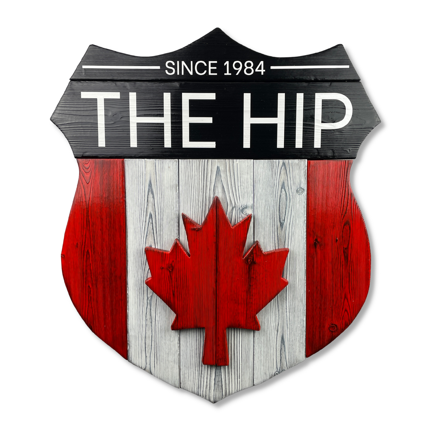 The Tragically Hip Burnt Cedar Wooden Sign - Licensed - Free Shipping