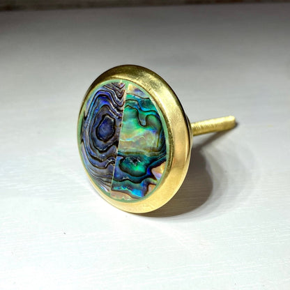 Abalone Round Drawer Knob - DaRosa Creations