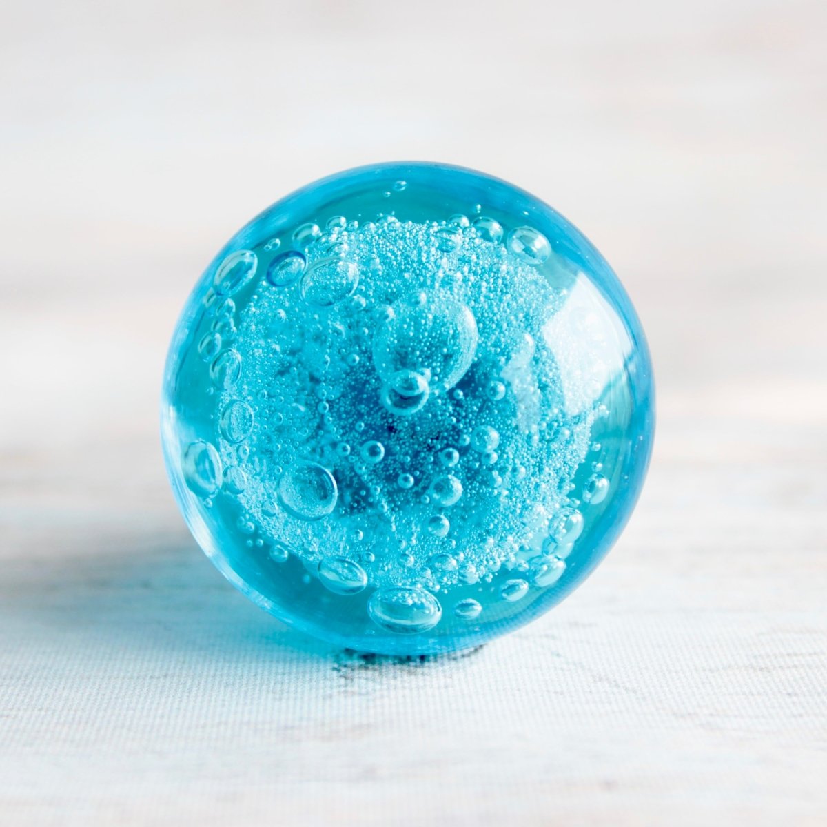 Azure Blue Glass Bubble Knobs - DaRosa Creations