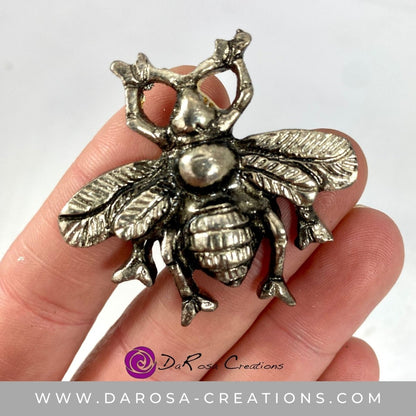 Bee Drawer Knob in Antique Silver - DaRosa Creations
