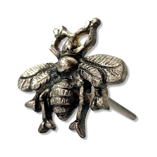 Bee Drawer Knob in Antique Silver - DaRosa Creations