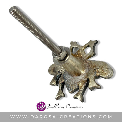 Bee Drawer Knob in Antique Silver - DaRosa Creations