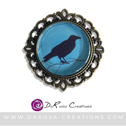 Bird Drawer Knobs Crow Raven - DaRosa Creations