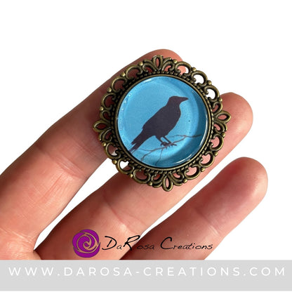 Bird Drawer Knobs Crow Raven - DaRosa Creations