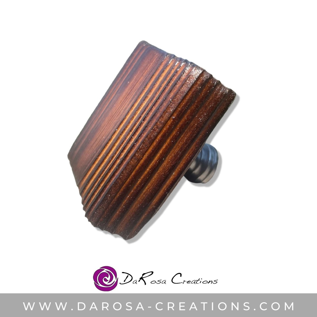 Burnt Cedar Drawer Cabinet Knobs Made with Burnt Cedar - DaRosa Creations