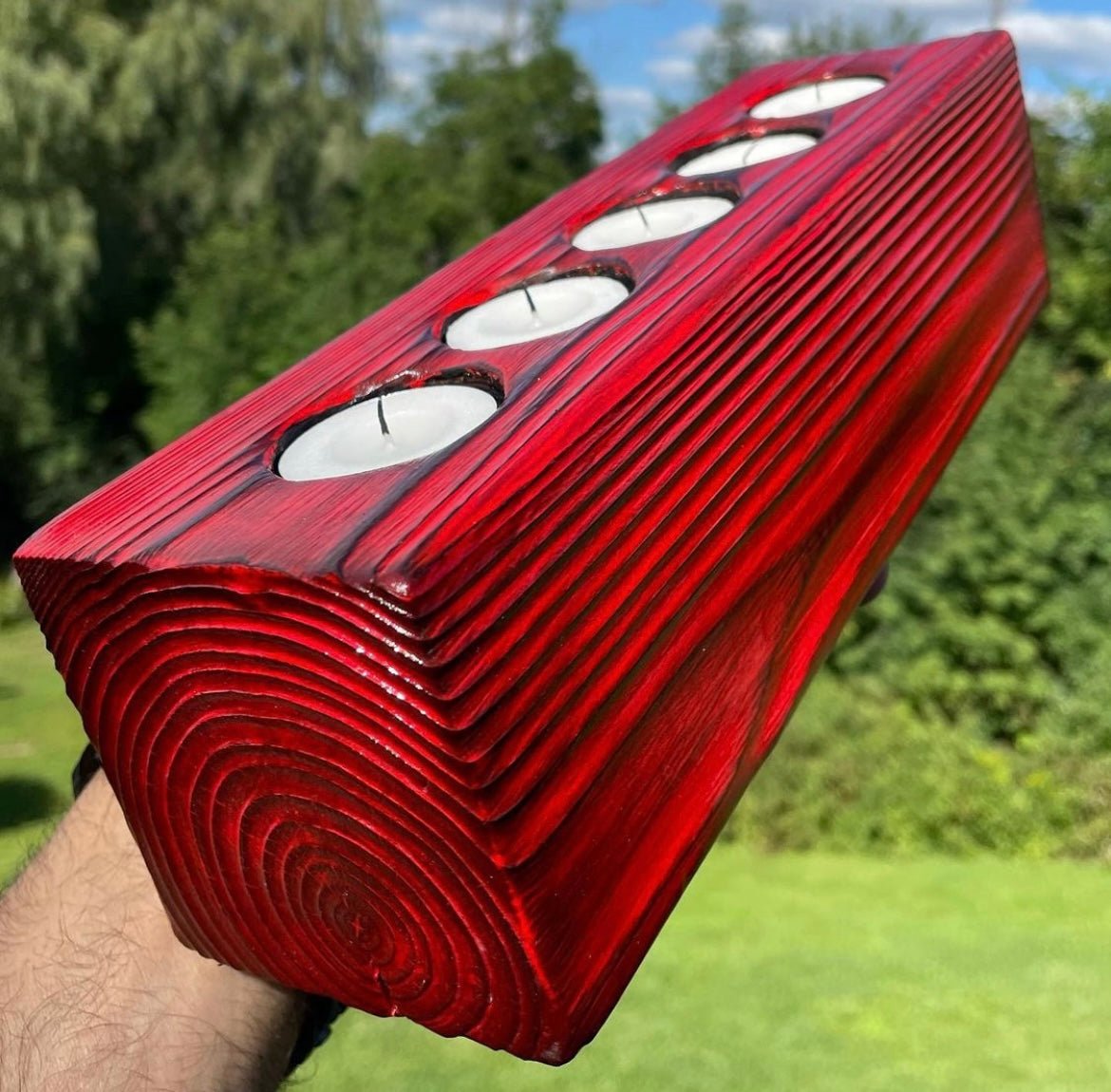Burnt Cedar Tealight Holder - DaRosa Creations