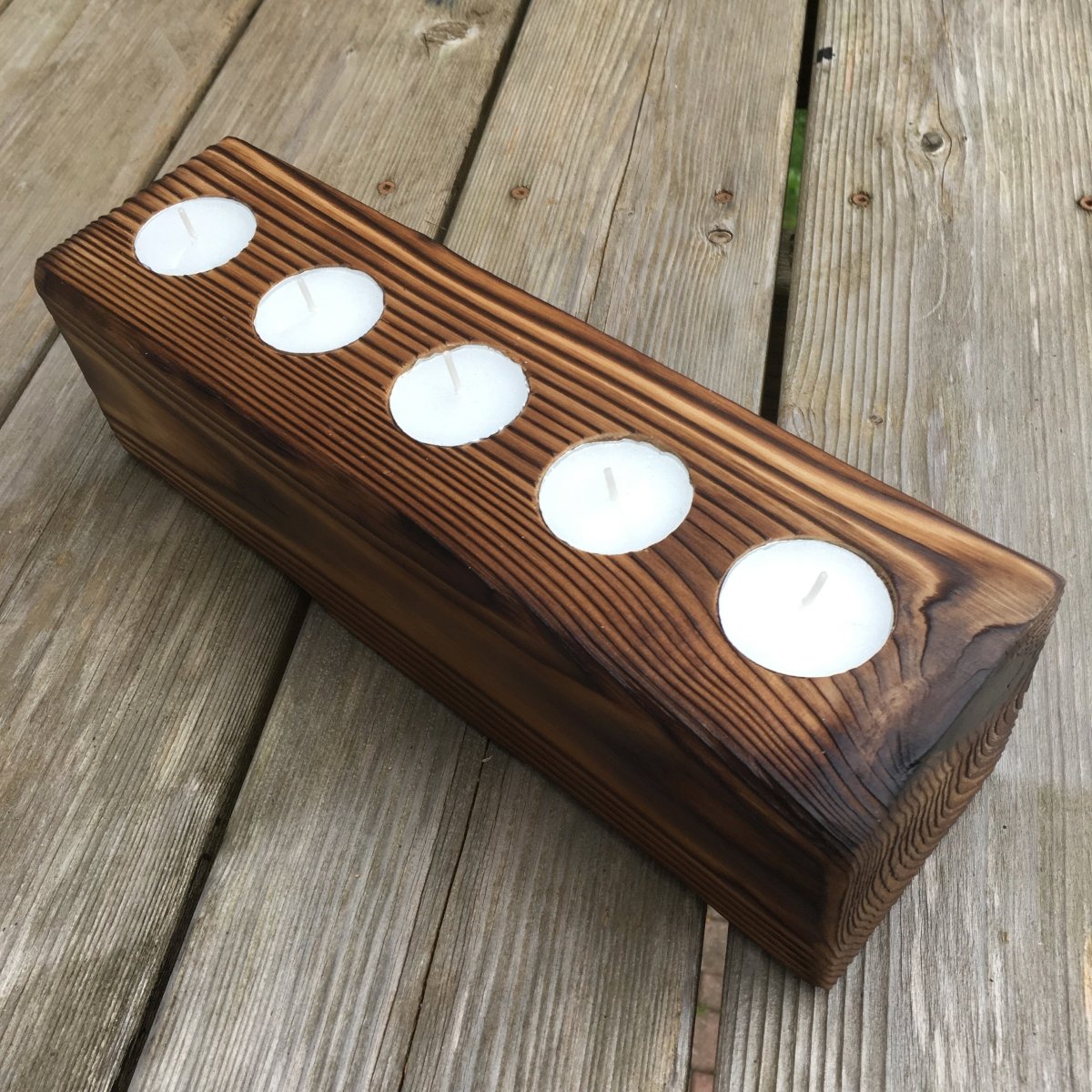 Burnt Cedar Tealight Holder - DaRosa Creations