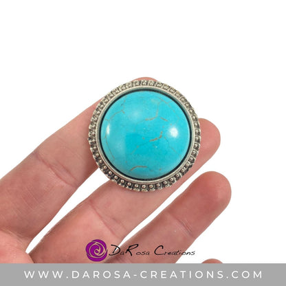 Cabinet Knobs with Turquoise Center - DaRosa Creations