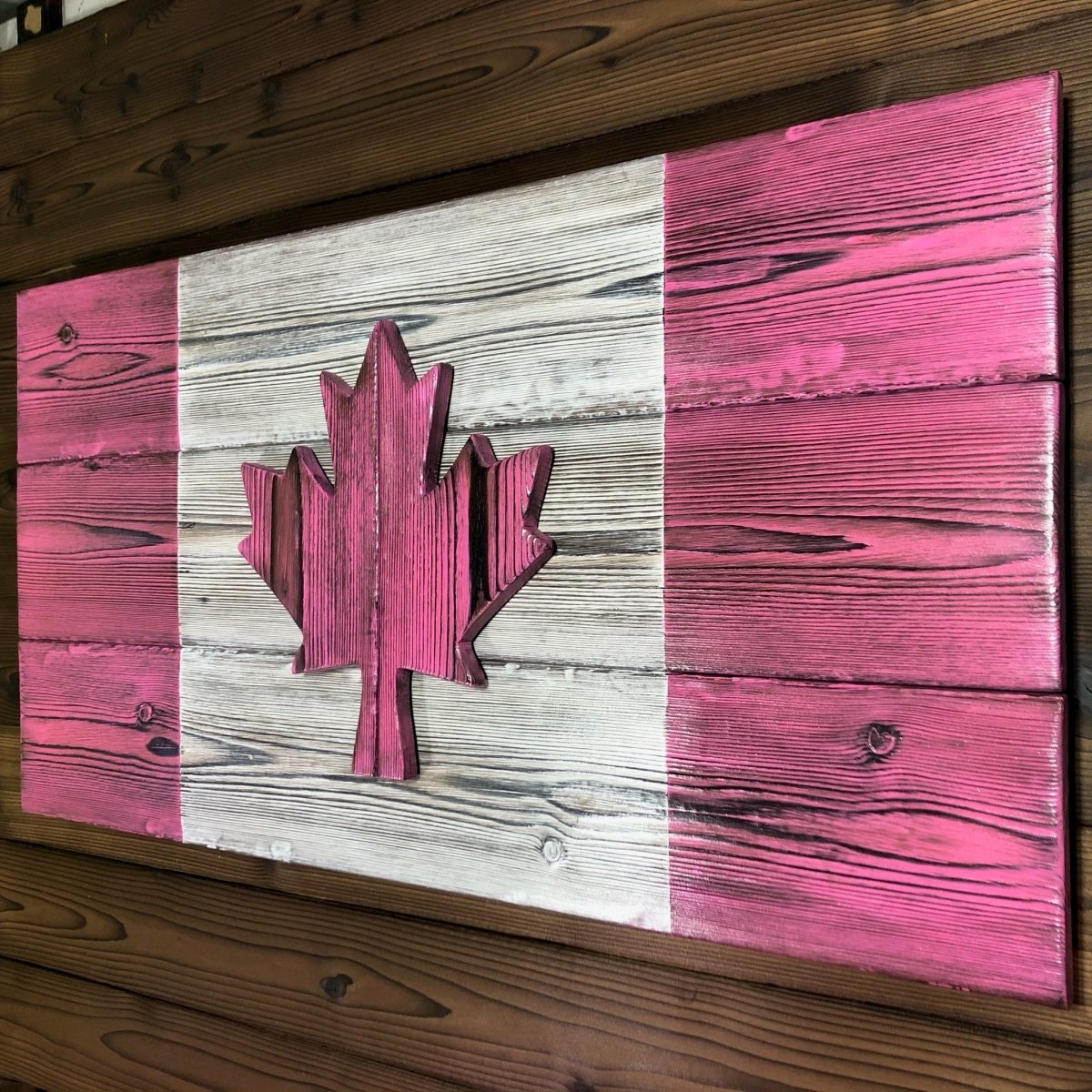 Canadian Flag 15.5 x 30" for Nurse in Pink or Blue - DaRosa Creations