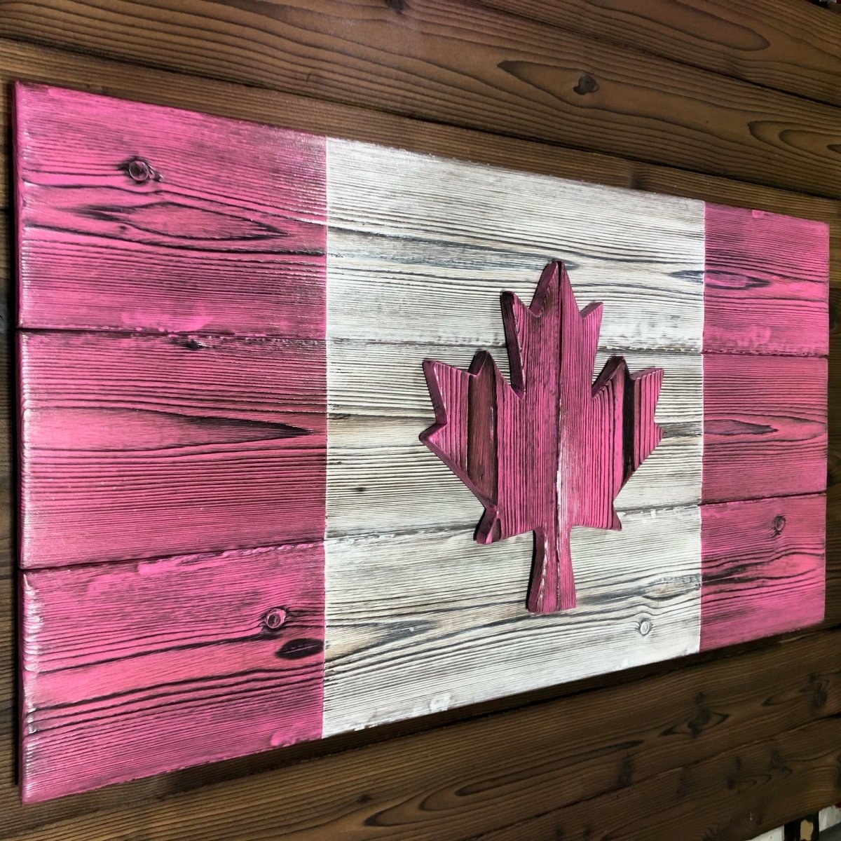 Canadian Flag 15.5 x 30" for Nurse in Pink or Blue - DaRosa Creations