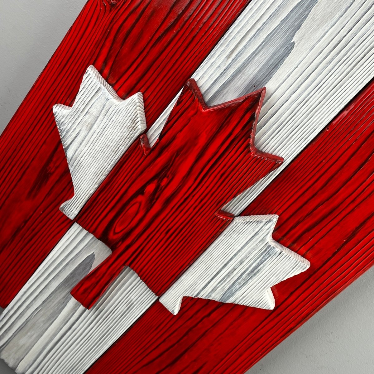 Canadian Maple Leaf Burnt Cedar Sign - DaRosa Creations