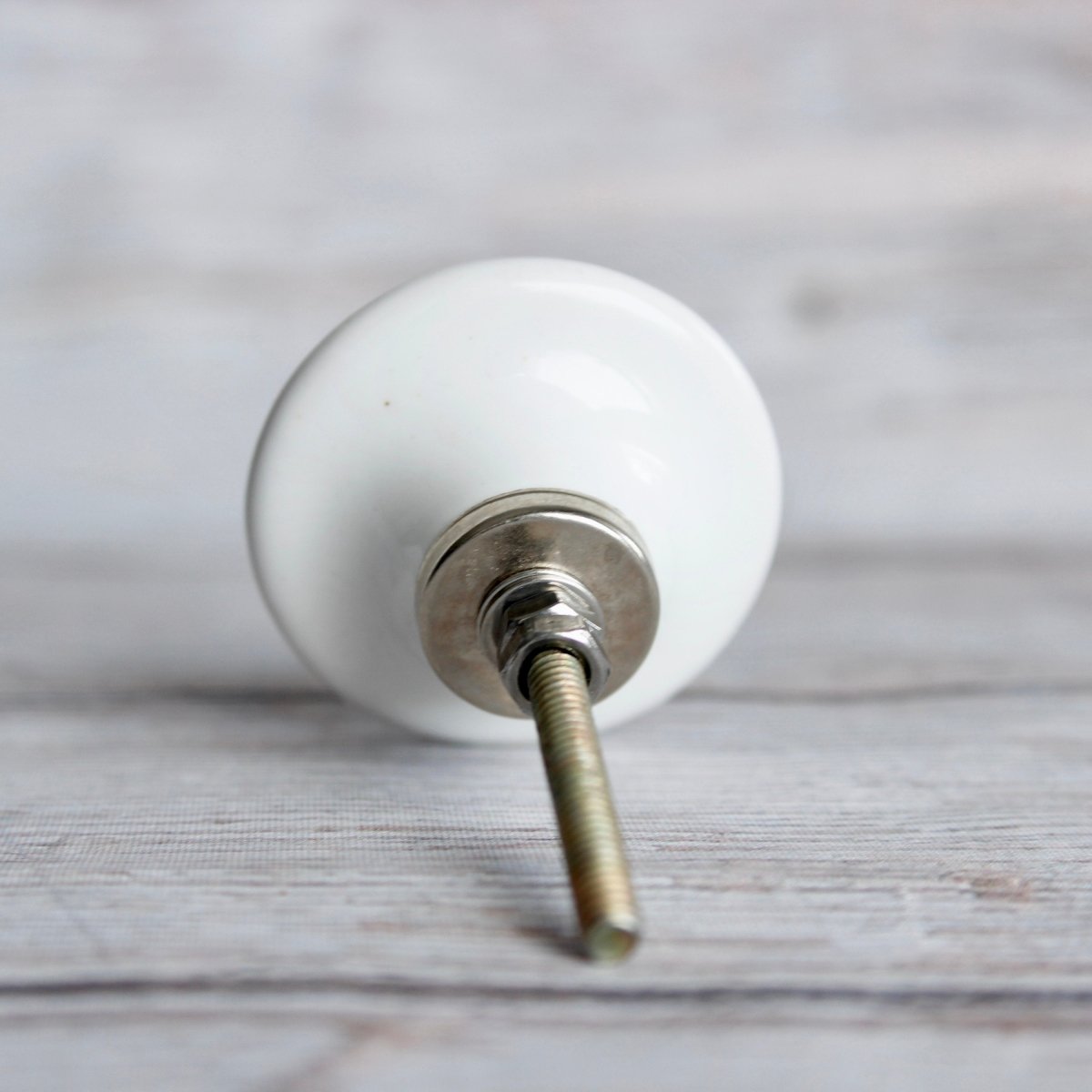 Ceramic Cabinet Hardware with Turquoise Floral Pattern - DaRosa Creations