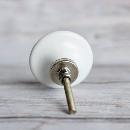 Ceramic Cabinet Hardware with Turquoise Floral Pattern - DaRosa Creations