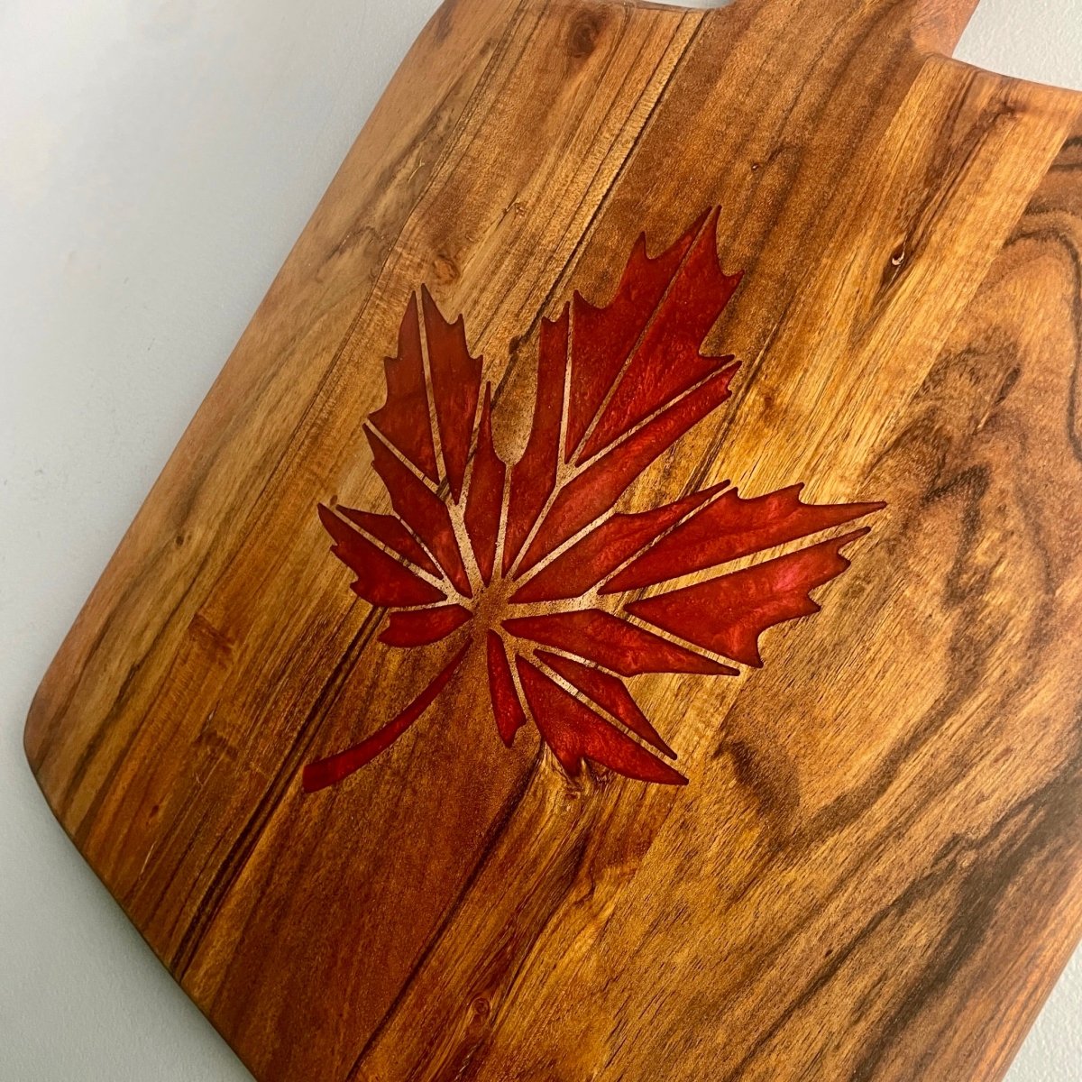 Charcuterie / Cutting Board with Canadian Maple Leaf - DaRosa Creations