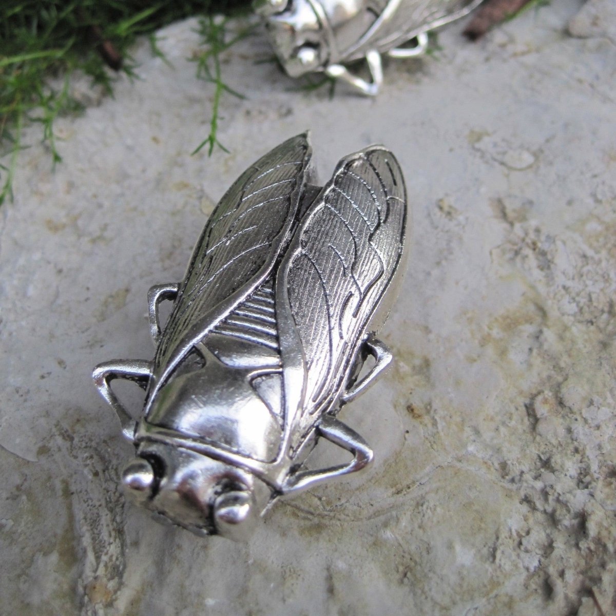 Cicada knob in SIlver - DaRosa Creations