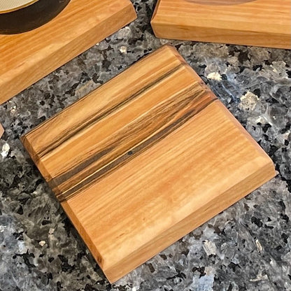 Coasters SET of 4 Wood Drink Coasters Ambrosia Maple - DaRosa Creations