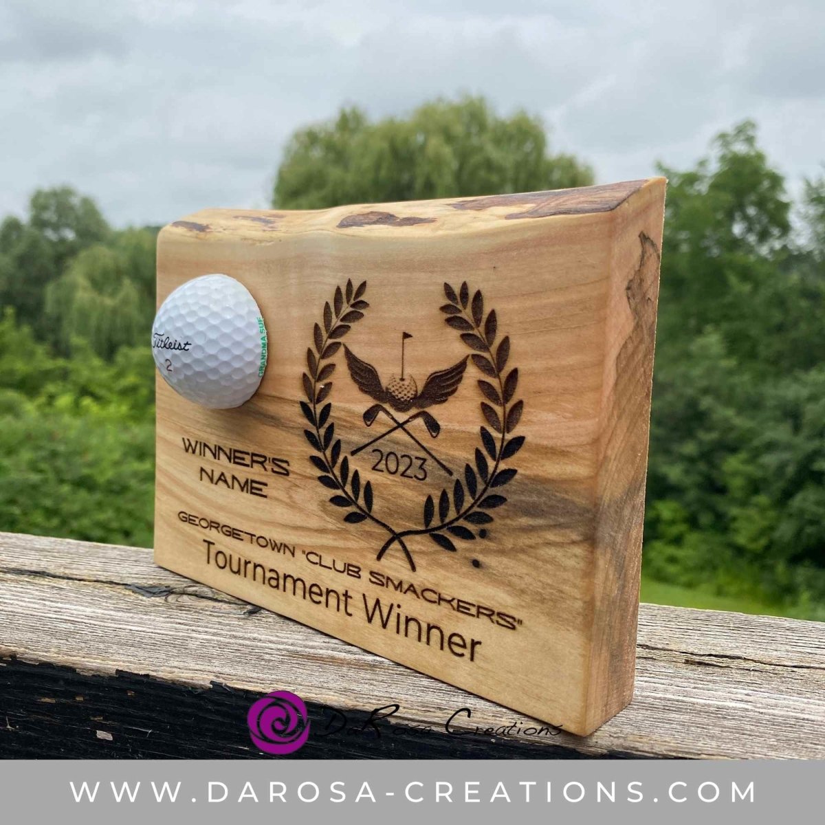 Custom Golf Trophy Award - DaRosa Creations