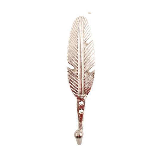 Feather Wall Hook in Silver - DaRosa Creations